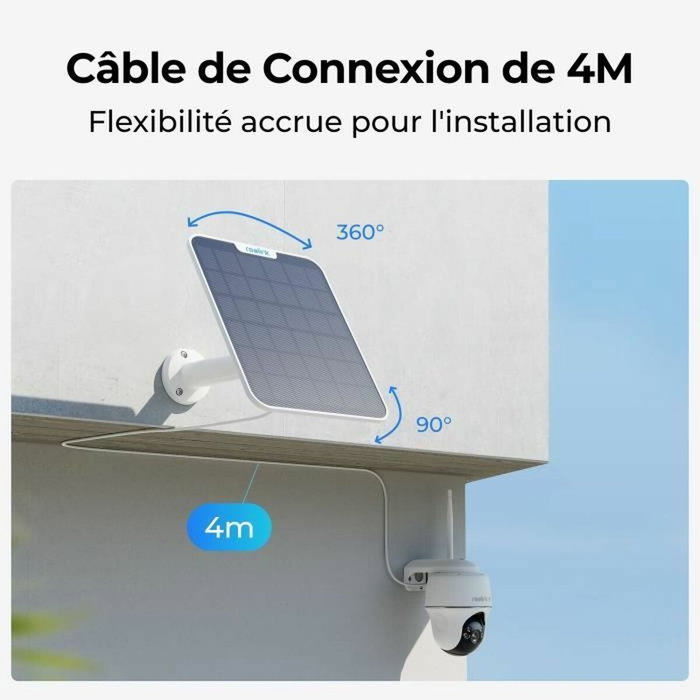 Reolink Panneau solaire SR3 5,8W Blanc