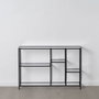 BigBuy Home Étagère Noir Verre Fer 110 x 26 x 74 cm