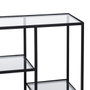 BigBuy Home Étagère Noir Verre Fer 110 x 26 x 74 cm