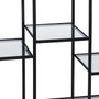 BigBuy Home Étagère Noir Verre Fer 110 x 26 x 74 cm
