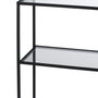 BigBuy Home Étagère Noir Verre Fer 110 x 26 x 74 cm
