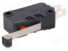 Aratas (Formerly Omron Components) Microcommutateur SNAP ACTION SPDT avec levier à rouleau D3V-166-1A5