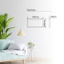 GSC Evolution Panneau de surface LED rectangulaire Kisongo 60x30cm 24W 4200K Negro