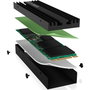 Icy ICY BOX IB-M2HS-PS5 Dissipateur thermique pour SSD M.2 pour PS5 et PC