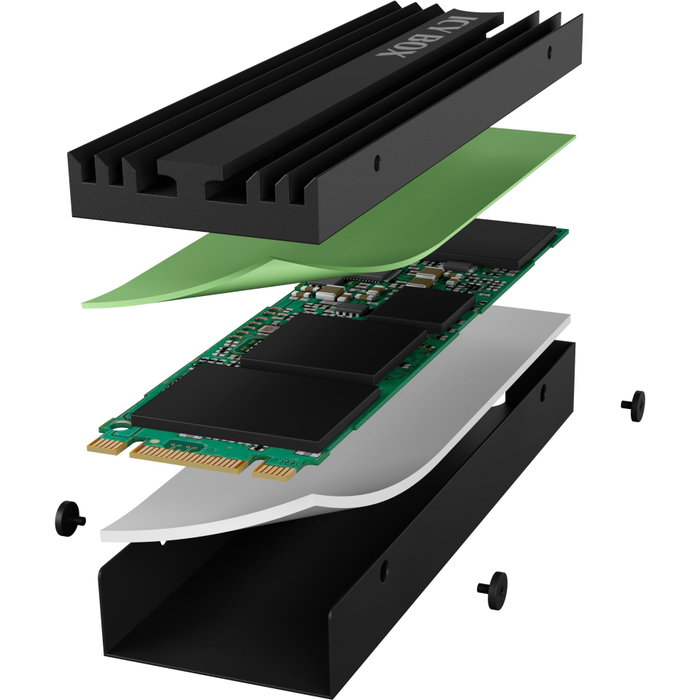 Icy ICY BOX IB-M2HS-PS5 Dissipateur thermique pour SSD M.2 pour PS5 et PC