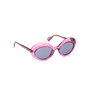 Max & Co Lunettes de soleil MO0080 Femme Monture Rose Brillante Verre Bleu Papillon