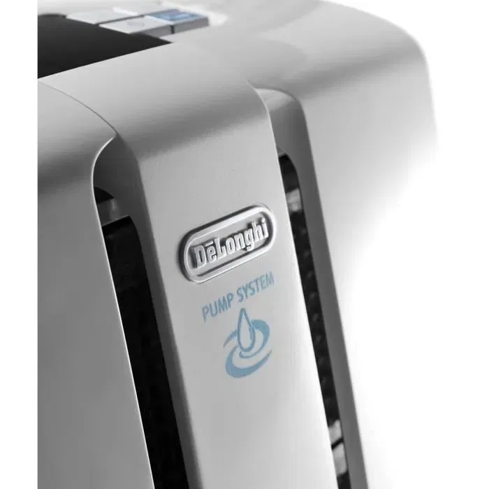 Delonghi Déshumidificateur d'air DD230P - 30 L/24h - Gaz R290 - Réservoir 7L - Filtre lavable - Pompe de relevage - Blanc
