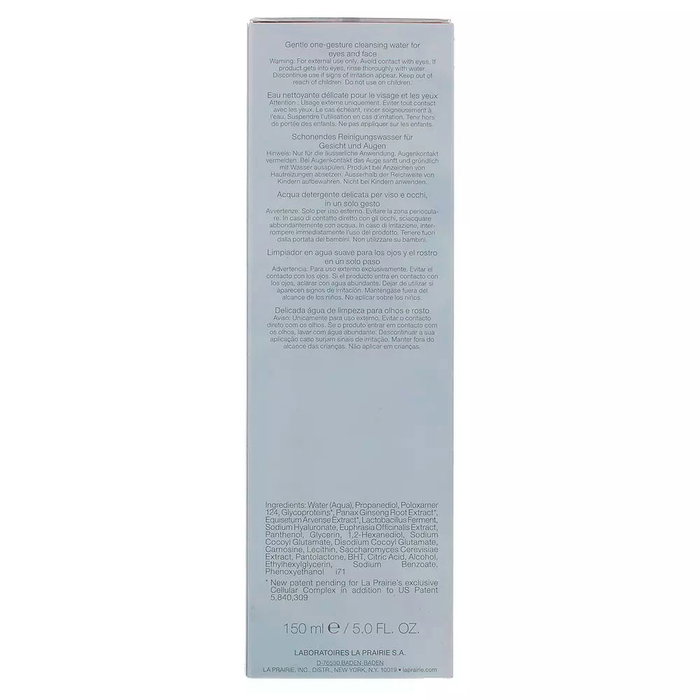 La Prairie Eau Micellaire CRYSTAL - Nettoyant visage et yeux, 150 ml