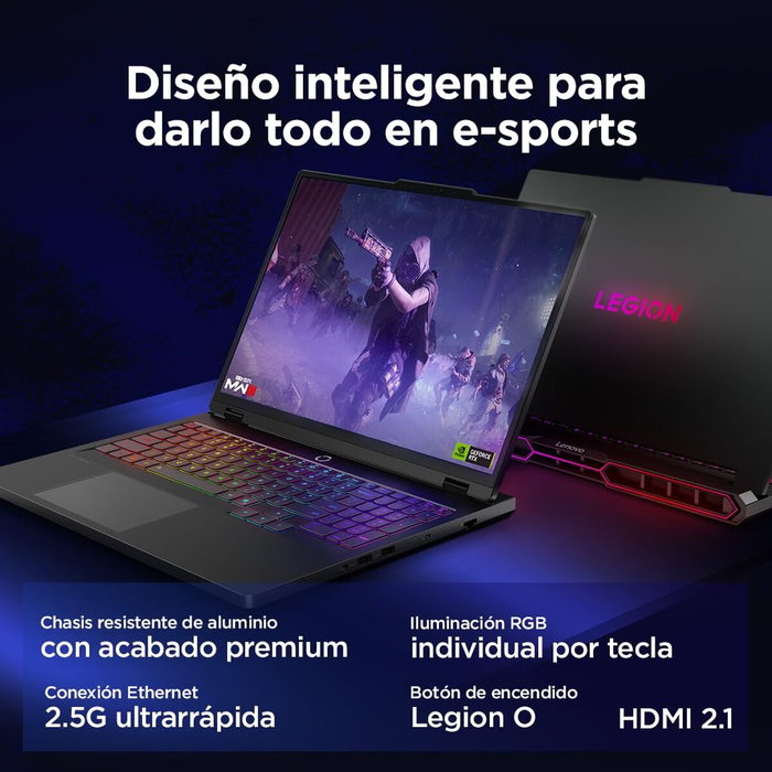 Ordinateur Portable Lenovo 83F500C1SP 16" 64 GB RAM 2 TB SSD intel core ultra 9 275HX Espagnol Qwerty Ordinateur Portable Lenovo 83F500C1SP 16" 64 GB RAM 2 TB SSD intel core ultra 9 275HX Espagnol Qwerty