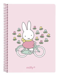 Safta - Bloc notes A6 120 pages Miffy "Fleurs" - 11,8 x 14,6 cm - À partir de 3 ans