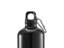 Leknes Bouteille Mousqueton 1000 ml Aluminium Plastique 8 x 26,8 x 8 cm Blanc Noir (Set de 24)