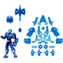 Armorsaurs Figurine Pilote du Triceratops avec Armure et Arme Interchangeables