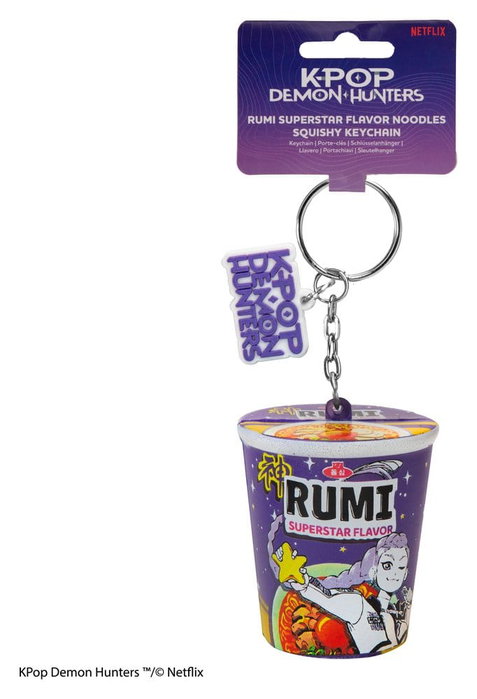 KPop Demon Hunters porte-clés squishy Rumi Superstar Flavor Noodles