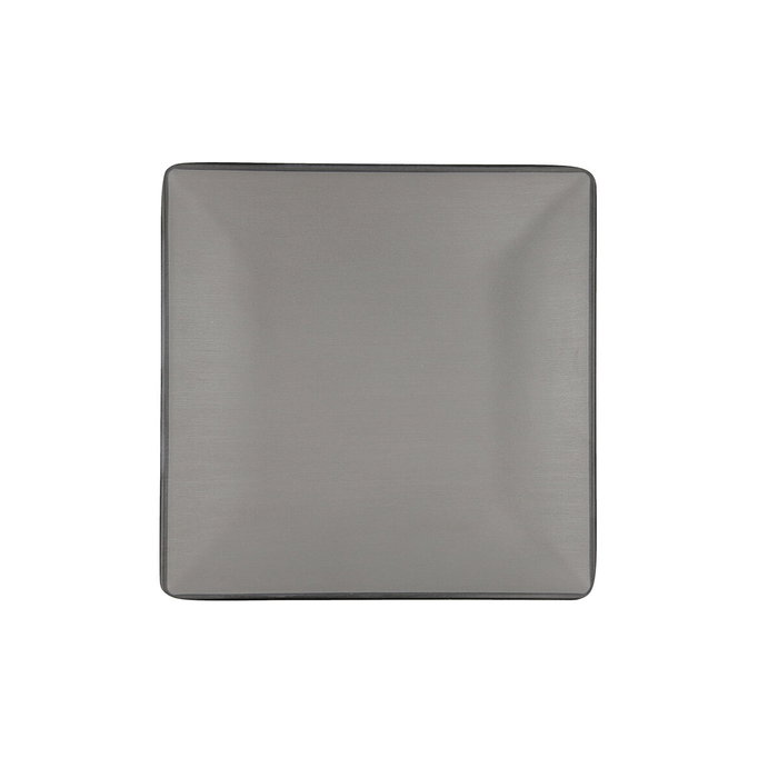 Bidasoa Gio Assiette Plate Bicolore Gris Mélamine 21,5x21,5 cm (12 Unités)