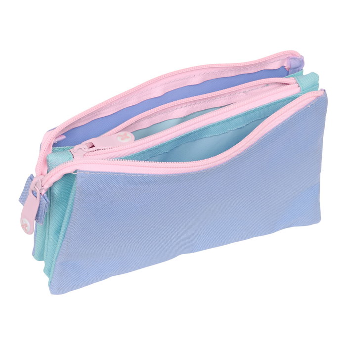 Trousse Fourre-Tout Triple Munich Mellow Bleu Rose Bleu ciel 22 x 12 x 3 cm Trousse Fourre-Tout Triple Munich Mellow Bleu Rose Bleu ciel 22 x 12 x 3 cm