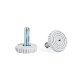 HERRAJES ALK Pied niveleur RUGO ø30 M8x24 Gris