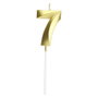 Party Time Bougie Anniversaire Chiffre 7 Or