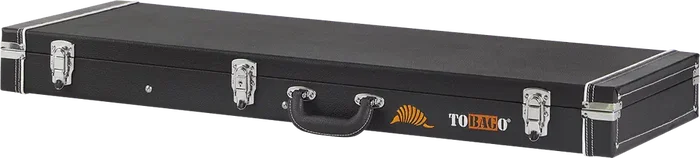 TOBAGO Étui Rectangulaire pour Guitare Électrique Cuir Synthétique Noir