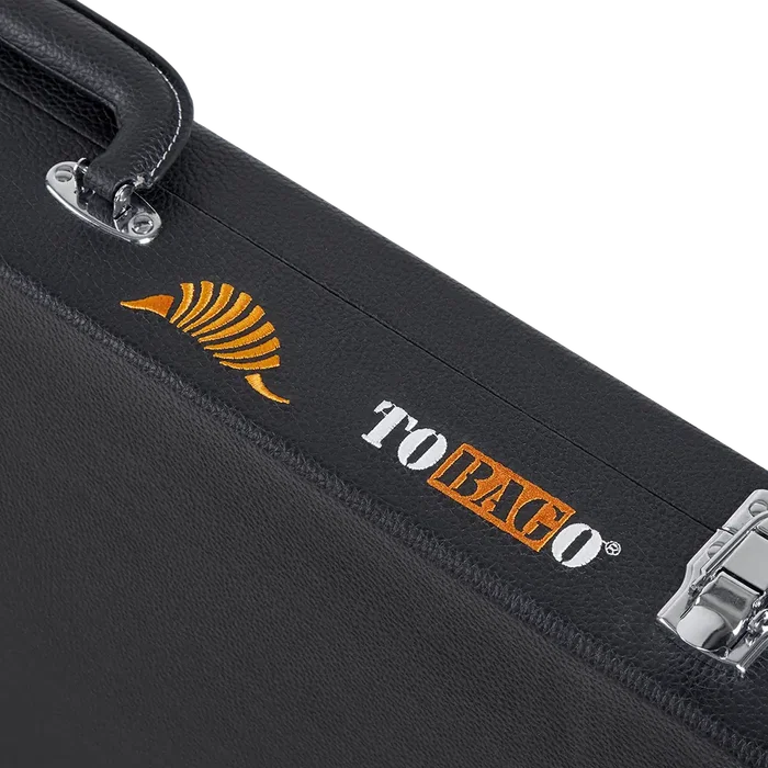 TOBAGO Étui Rectangulaire pour Guitare Électrique Cuir Synthétique Noir