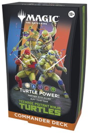 Wizards of the Coast Magic: The Gathering Teenage Mutant Ninja Turtles Présentoir de 4 decks Commander (Anglais)