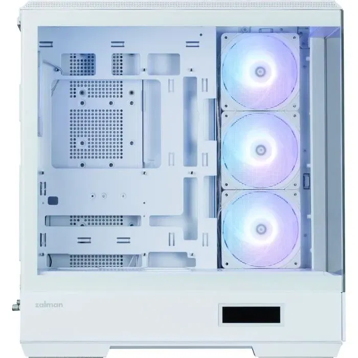 Zalman P50DS White Boîtier PC Gaming Mini-Tour avec Verre Trempé & Ventilateurs ARGB