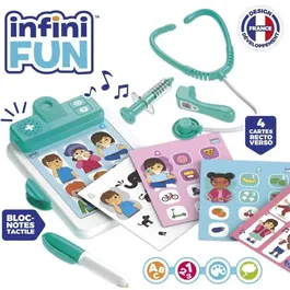 KD Kit Docteur - Mon Kit Docteur Éducatif, Jouet Enfant dès 2 Ans avec Plus de 300 Phrases, 15 Thèmes Éducatifs et 3 Modes de Jeu (Piles Incluses)