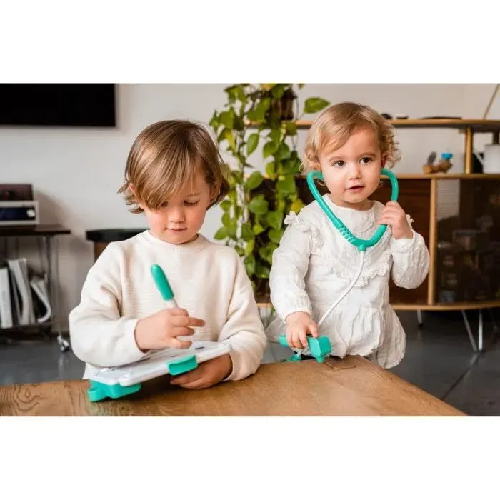 KD Kit Docteur - Mon Kit Docteur Éducatif, Jouet Enfant dès 2 Ans avec Plus de 300 Phrases, 15 Thèmes Éducatifs et 3 Modes de Jeu (Piles Incluses)