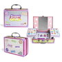 Martinelia Coffret de Maquillage Enfant Supergirl avec Miroir LED - 25x19x9 cm, Inclut Fards à Paupières, Vernis à Ongles, Brillants à Lèvres et Séparateur de Doigts