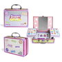 Martinelia Coffret de Maquillage Enfant Supergirl avec Miroir LED - 25x19x9 cm, Inclut Fards à Paupières, Vernis à Ongles, Brillants à Lèvres et Séparateur de Doigts