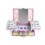 Martinelia Coffret de Maquillage Enfant Supergirl avec Miroir LED - 25x19x9 cm, Inclut Fards à Paupières, Vernis à Ongles, Brillants à Lèvres et Séparateur de Doigts