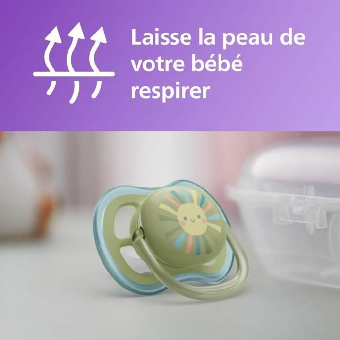 Philips Avent Coffret découverte Natural 3.0 - Biberon 125ml et Sucette Ultra Air 0-6M Philips Avent Coffret découverte Natural 3.0 - Biberon 125ml et Sucette Ultra Air 0-6M