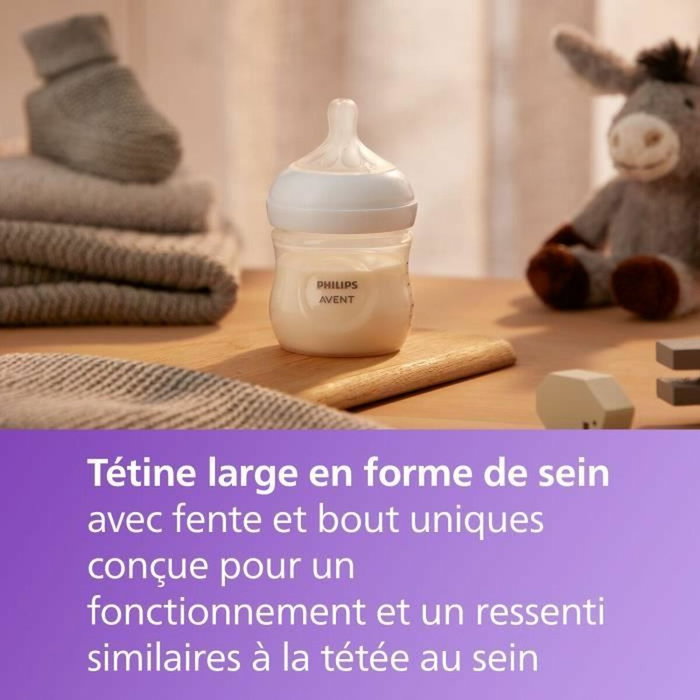 Philips Avent Coffret découverte Natural 3.0 - Biberon 125ml et Sucette Ultra Air 0-6M Philips Avent Coffret découverte Natural 3.0 - Biberon 125ml et Sucette Ultra Air 0-6M