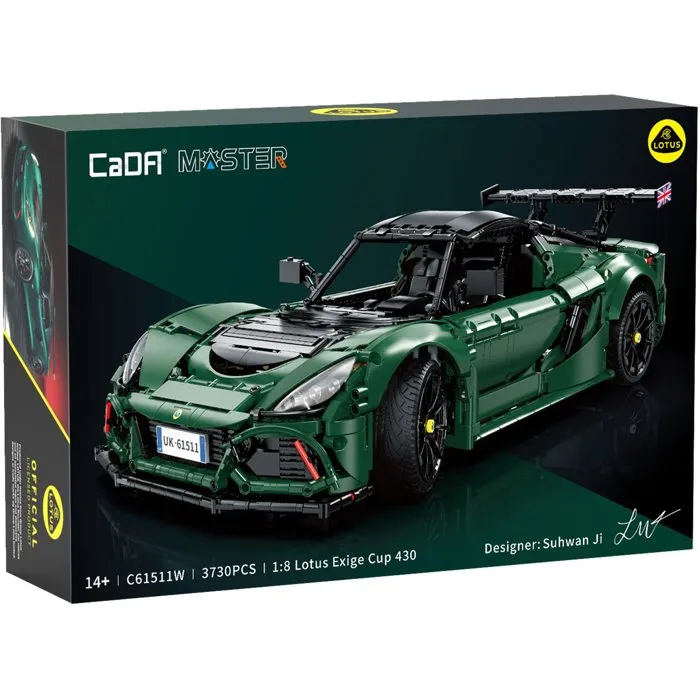 Cada CADA Master Lotus Exige Cup 430 - Échelle 1:8 - 3730 pièces Cada CADA Master Lotus Exige Cup 430 - Échelle 1:8 - 3730 pièces