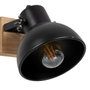 BigBuy Home Applique Murale Noir Beige Bois Fer