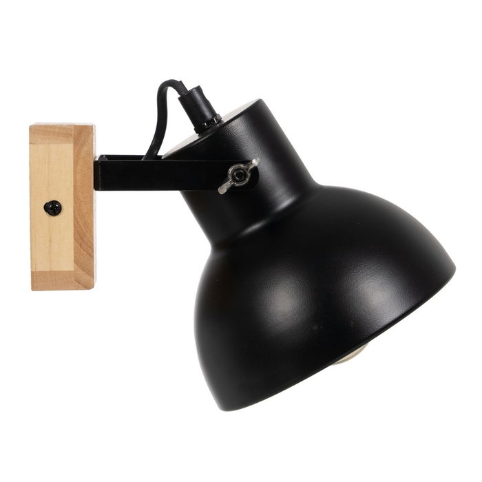 BigBuy Home Applique Murale Noir Beige Bois Fer BigBuy Home Applique Murale Noir Beige Bois Fer