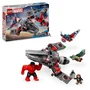 Lego Marvel 76292 - Set de Construction Avion de Chasse avec Minifigurines Captain America vs Hulk Rouge pour Enfants
