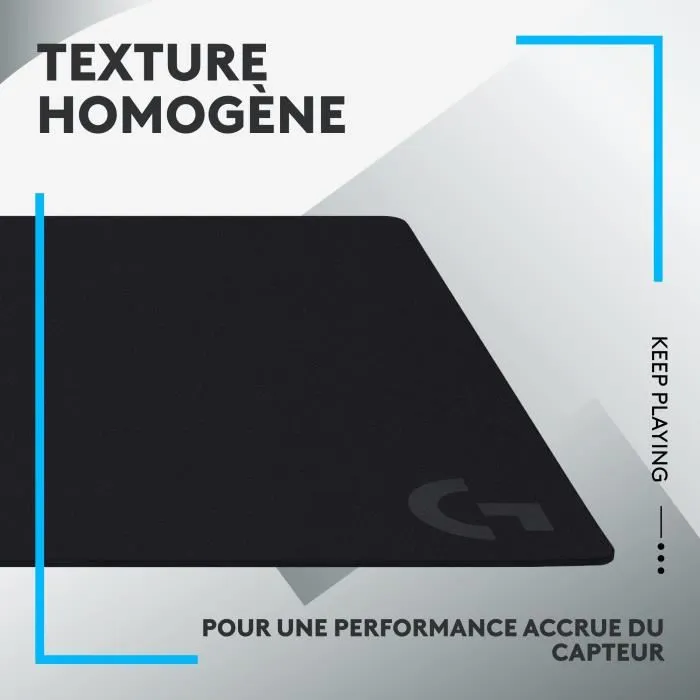 Logitech G Tapis de Souris Gaming Extra-Large G840, 900 x 400 x 3 mm, Surface en Tissu, Base Antidérapante, Noir - Compatible PC et Mac Logitech G Tapis de Souris Gaming Extra-Large G840, 900 x 400 x 3 mm, Surface en Tissu, Base Antidérapante, Noir - Compatible PC et Mac