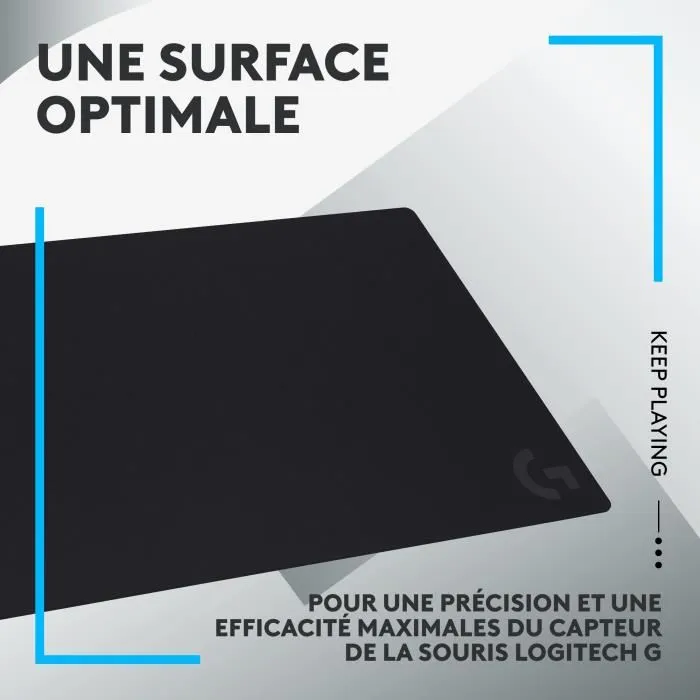 Logitech G Tapis de Souris Gaming Extra-Large G840, 900 x 400 x 3 mm, Surface en Tissu, Base Antidérapante, Noir - Compatible PC et Mac Logitech G Tapis de Souris Gaming Extra-Large G840, 900 x 400 x 3 mm, Surface en Tissu, Base Antidérapante, Noir - Compatible PC et Mac