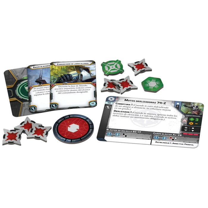Asmodee Star Wars Légion: Motos Deslizadoras 74-Z - Pack Expansion - Jeu de Miniatures - 2 Joueurs - À partir de 14 Ans