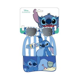 Cerdà Casquette et Lunettes de Sol Stitch Taille 53 cm - Blue - Recommandé à partir de 3 ans