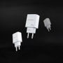 Nanocable Chargeur USB 20W USB-C PD + USB-A QC Blanc