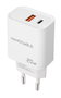 Nanocable Chargeur USB 20W USB-C PD + USB-A QC Blanc