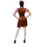Déguisement Femme Adulte Style Bavarois Costume Allemand Oktoberfest Carnaval Brun Taille XS/S en Polyester