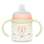 Suavinex Biberon Night&Day Wild&Free avec Anses et Bec en Silicone 150 ml - Rose - pour Bébés de 6 mois et plus