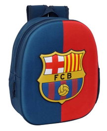 Safta Mochila Guarderia 3D F.C.Barcelona - Sac à dos 3D pour la garderie FC Barcelone 27x33x10 cm, à partir de 3 ans