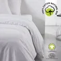 Today - Housse de couette Organic - 240 x 260 cm - 100% Coton 57 fils - Certifiée GOTS et Oeko-Tex - Avec fentes passe-main et boutonnière