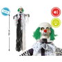 BigBuy Home Décoration d'Halloween Clown 160 x 116 cm avec lumière et son