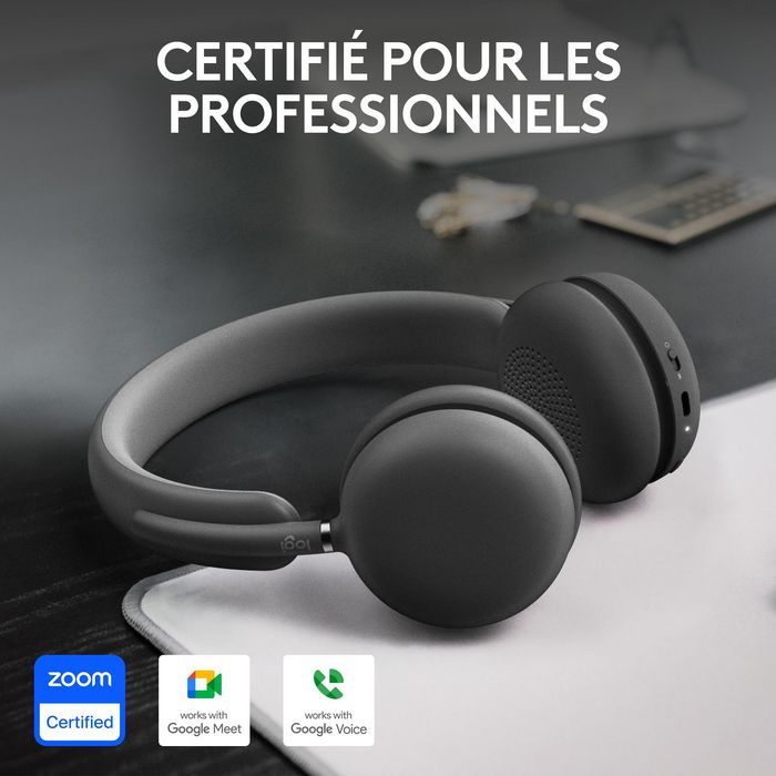 Logitech Zone Wireless 2 UC - Casque Bluetooth avec Réduction Active du Bruit et Récepteur USB-C - Graphite Logitech Zone Wireless 2 UC - Casque Bluetooth avec Réduction Active du Bruit et Récepteur USB-C - Graphite