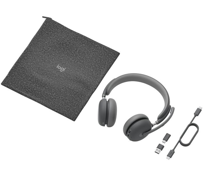 Logitech Zone Wireless 2 UC - Casque Bluetooth avec Réduction Active du Bruit et Récepteur USB-C - Graphite Logitech Zone Wireless 2 UC - Casque Bluetooth avec Réduction Active du Bruit et Récepteur USB-C - Graphite