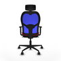Piqueras y Crespo Chaise de Bureau 1D036N2 Rouge et Bleu